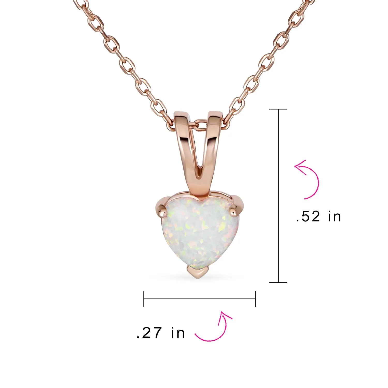 5CT Solitaire Heart White Orange Opal Pendant Necklace Gold 925 Silver