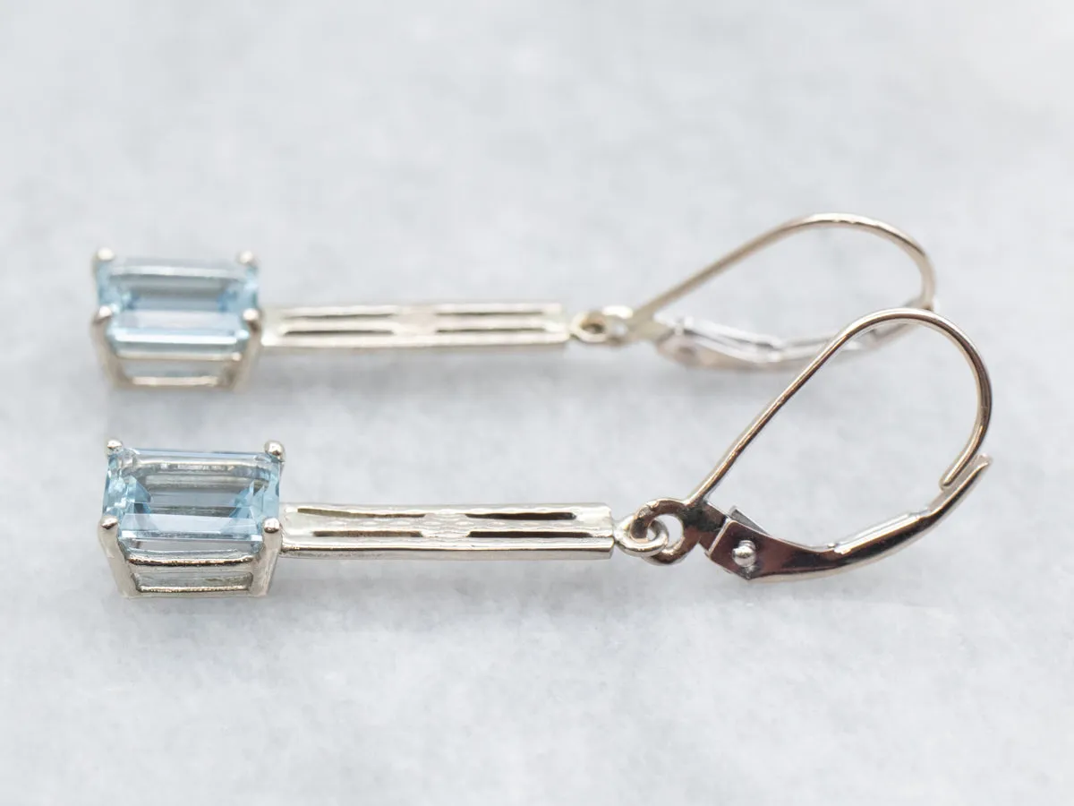 Aquamarine Drop Earrings