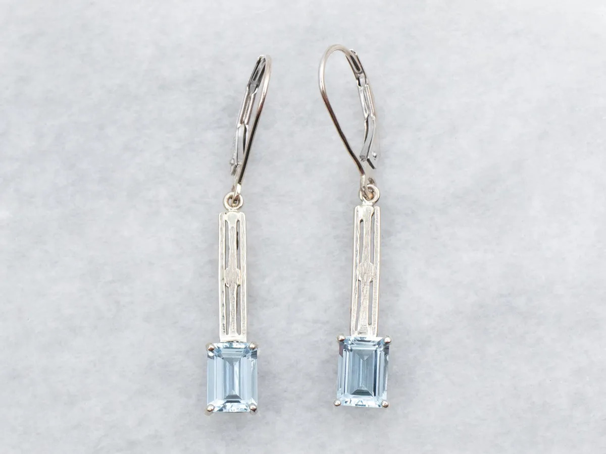 Aquamarine Drop Earrings