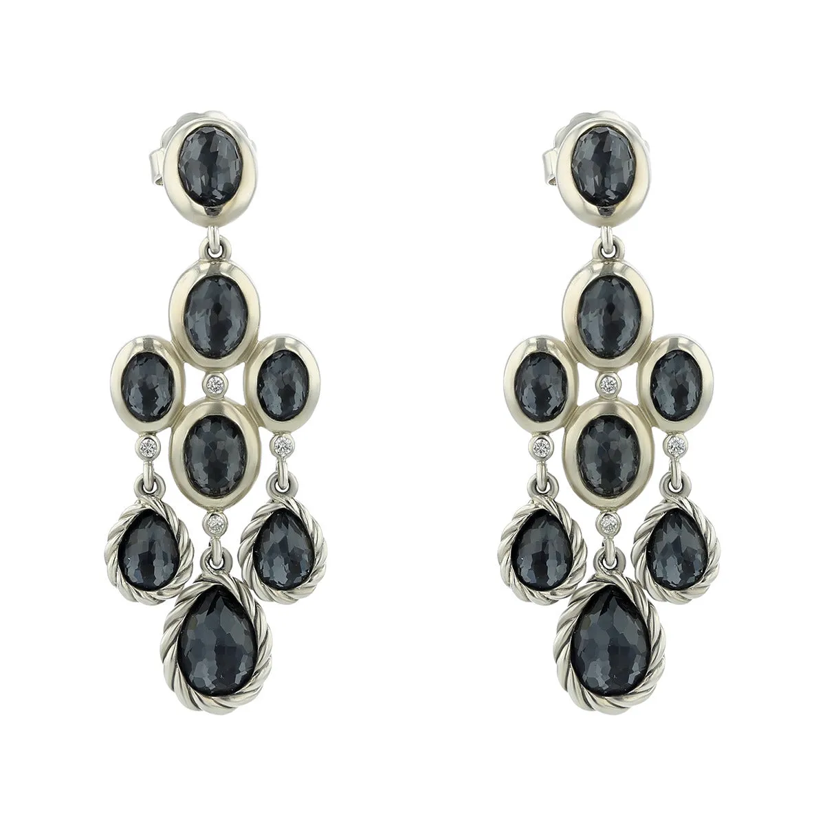 David Yurman Sterling Silver Chandelier Earrings