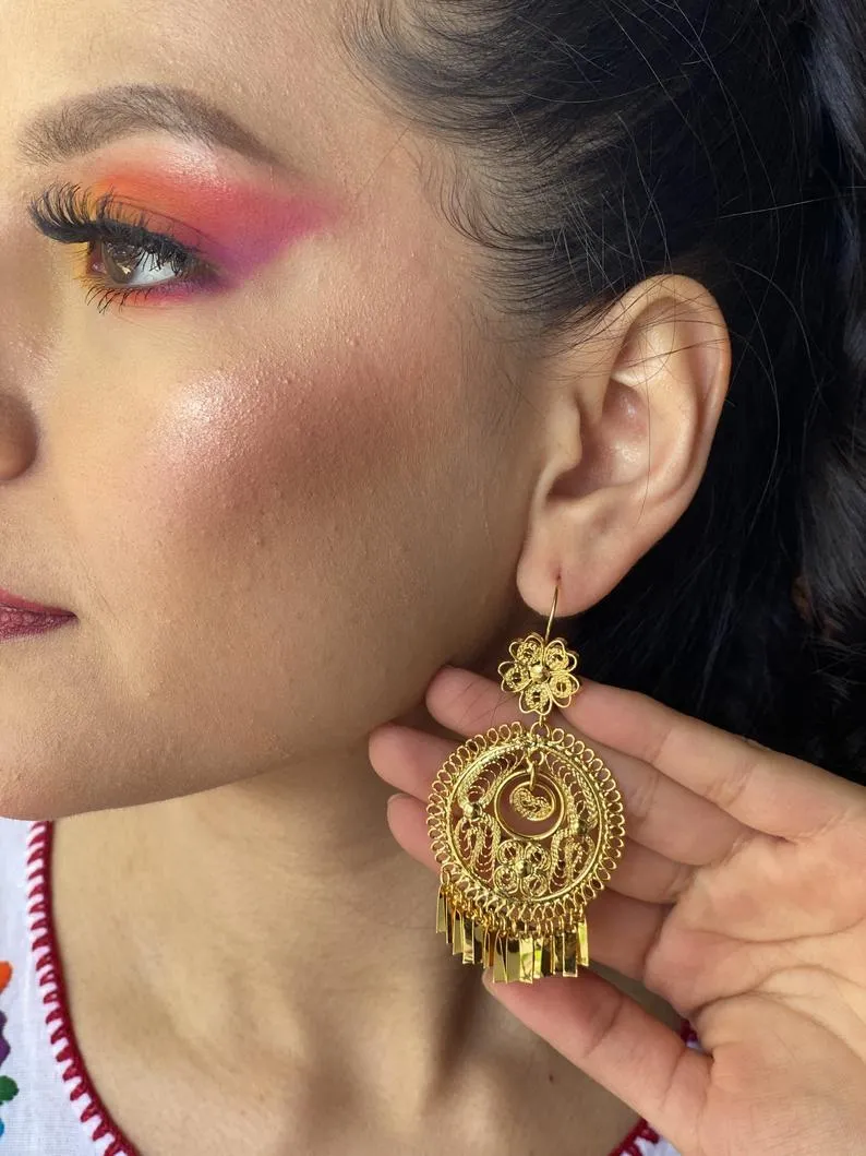 Encaje Redondo Earrings