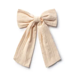 Halo Luxe Forever Eyelet Long Tail Clip - Cream