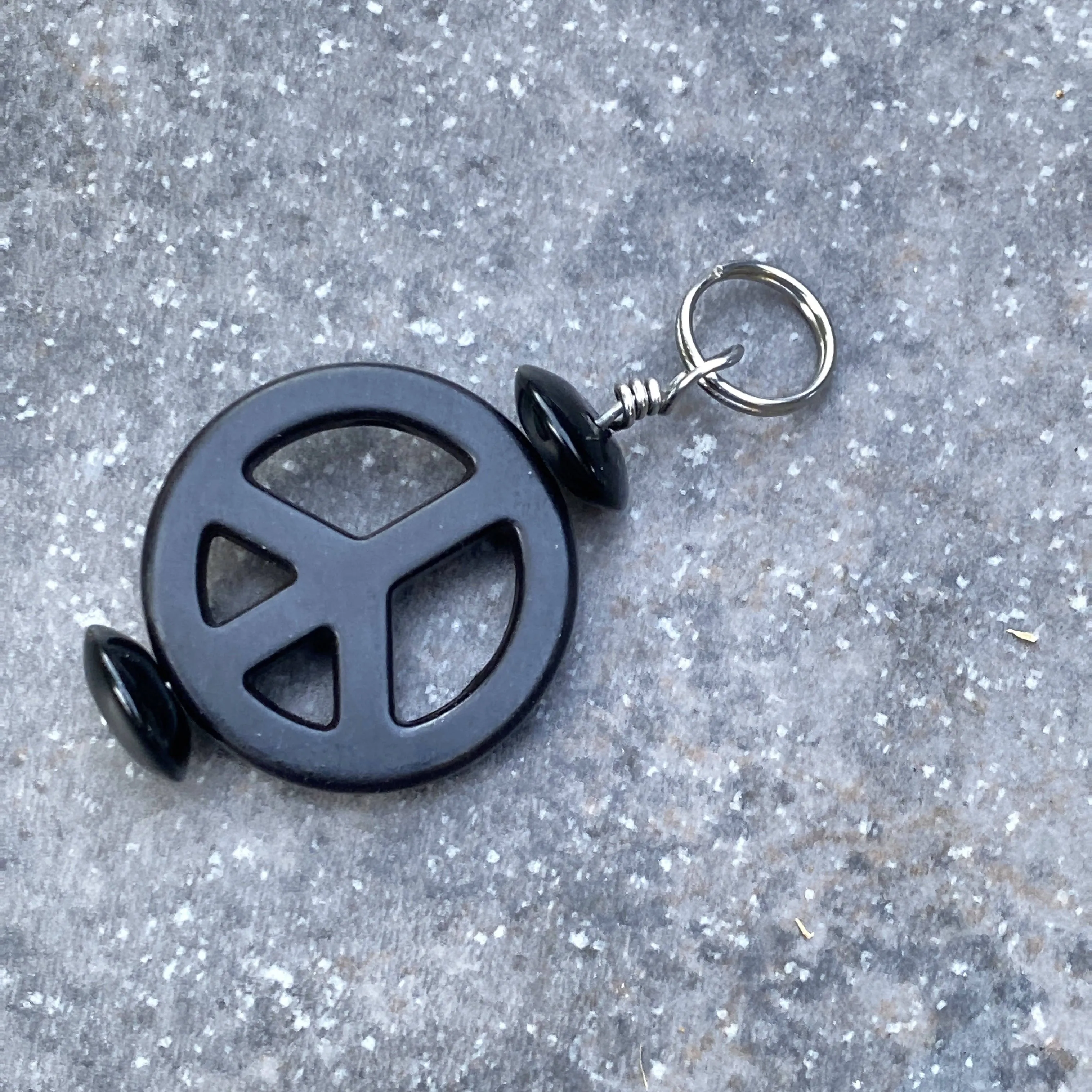 Peace Sign Pet Collar Charm