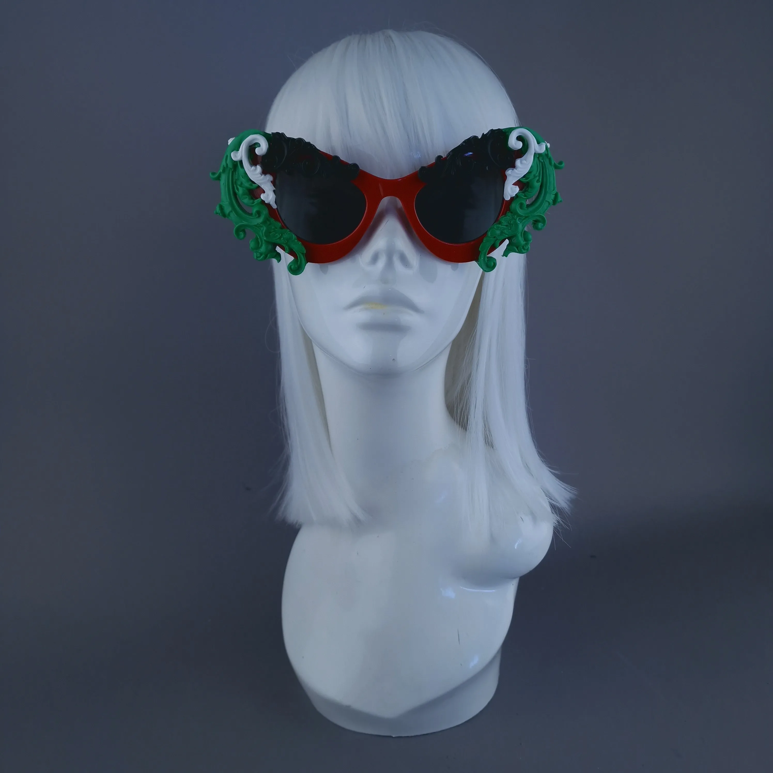 "Gaza" Cat Eye Filigree Sunglasses